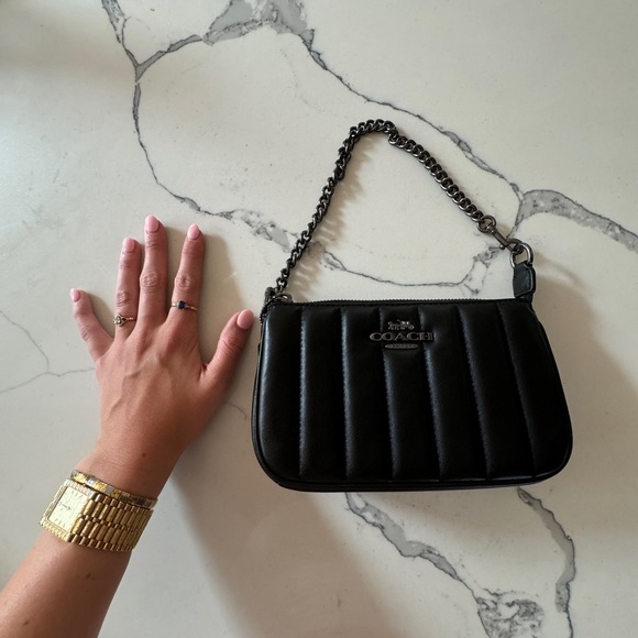 Coach Nolita 19 C8302 in Black quilted smooth leather - Picture 3 of 5